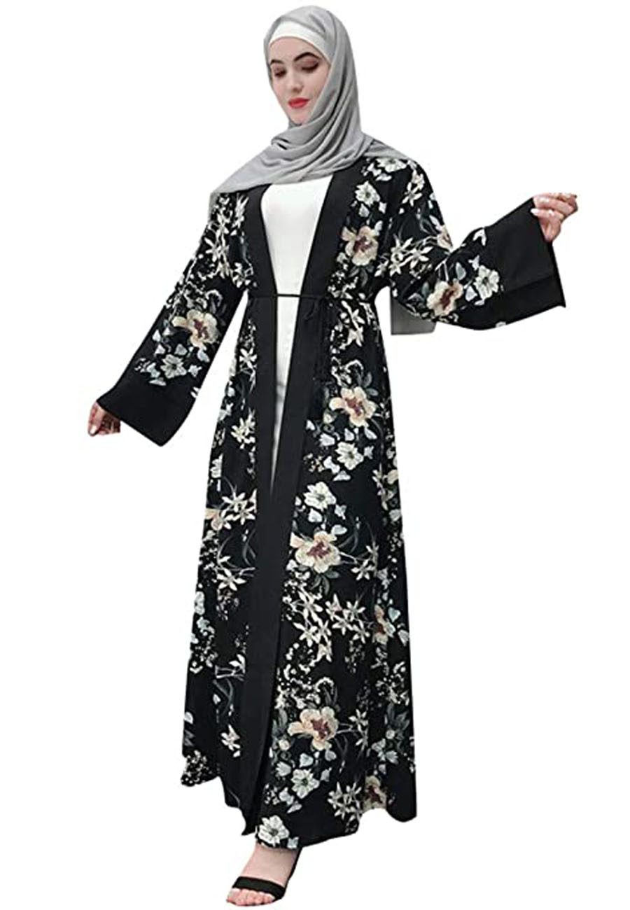 Elegant Kimono style abaya dress