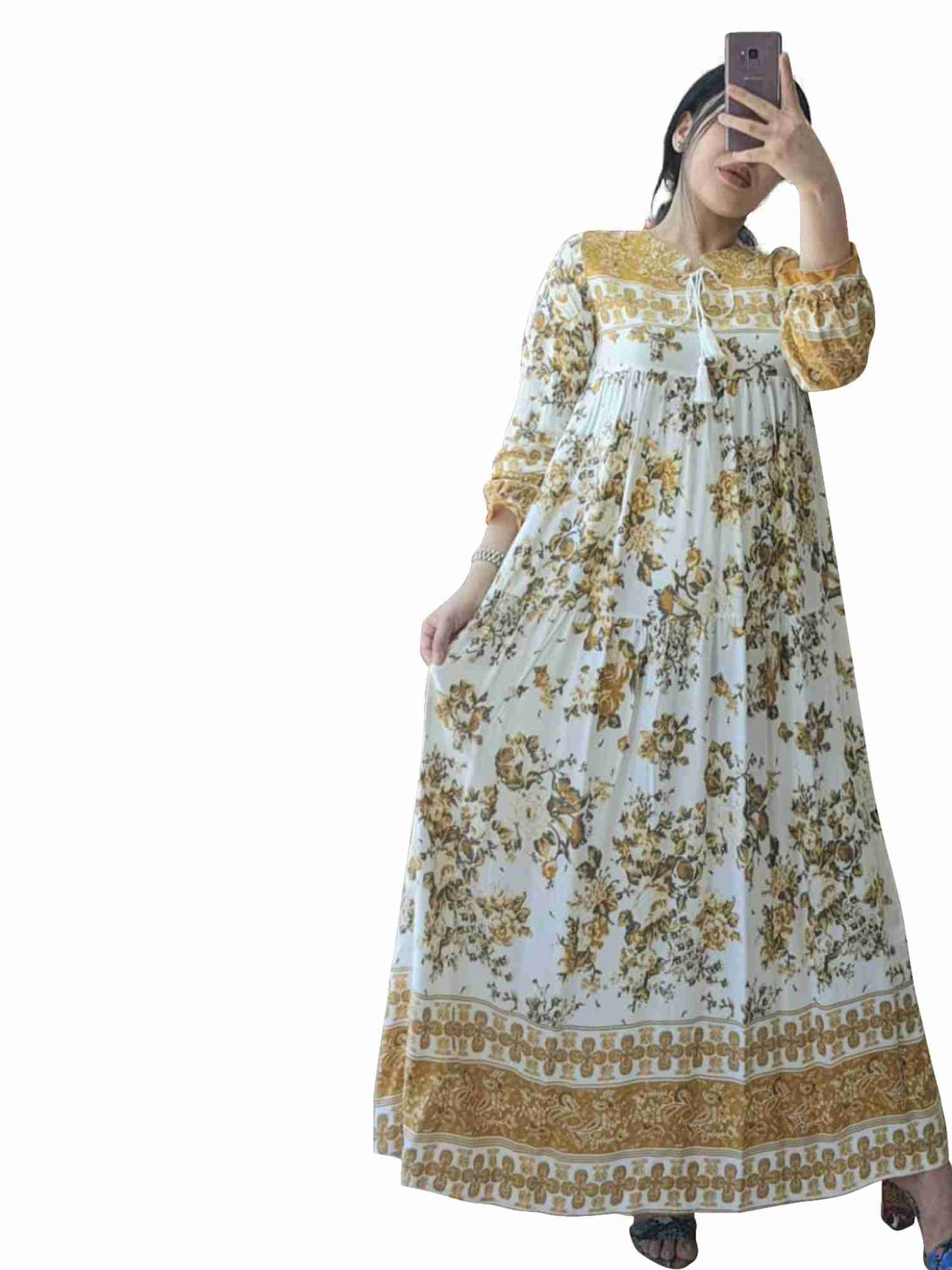 Flowy summer dress design
