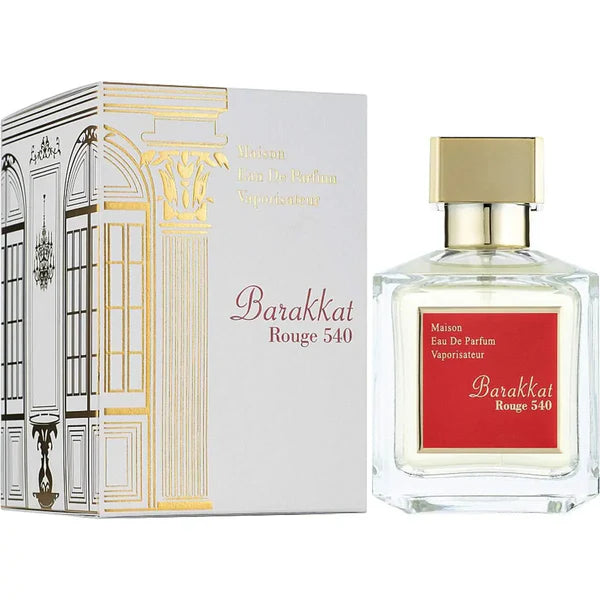 B Rouge Fragrance World, Barakkat Rouge perfume, luxury unisex fragrance, amber and jasmine scent, best long-lasting oud perfume, Arabic-inspired perfume, saffron and jasmine fragrance, premium niche perfume, warm woody perfume for men and women, elegant amber scent.
