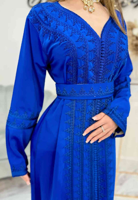 Elegant kaftan, formal kaftan, wedding guest kaftan, Eid outfit, traditional kaftan design