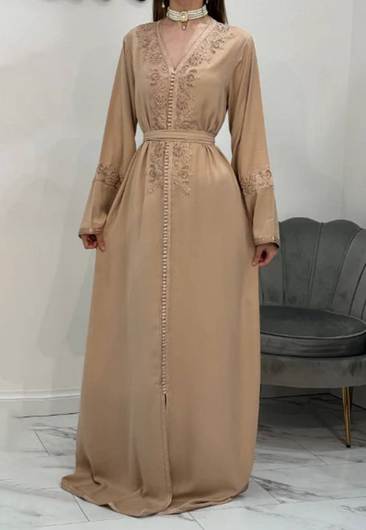  Kaftan dress, modest fashion, luxury kaftan, Islamic clothing, elegant abaya style kaftan