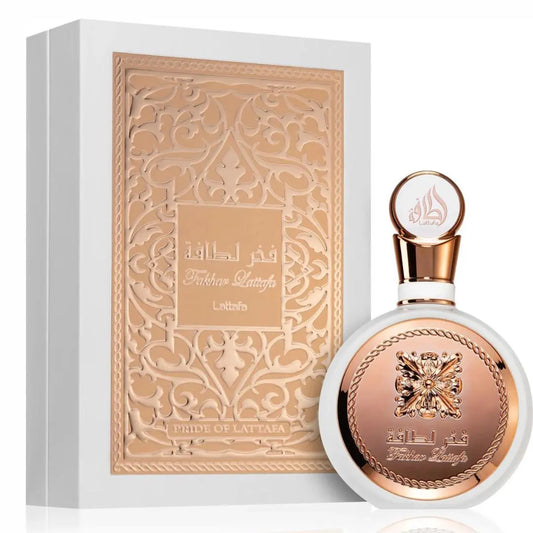 Fakhar Rose Lattafa, Lattafa perfumes for women, luxury floral fragrance, long-lasting Arabic perfume, fruity and floral perfume, rose and jasmine scent, vanilla and musk perfume, best Lattafa perfumes, feminine and elegant fragrance, perfume for special occasions.