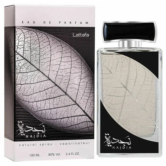 Najdia perfume Lattafa, fresh and woody perfumes