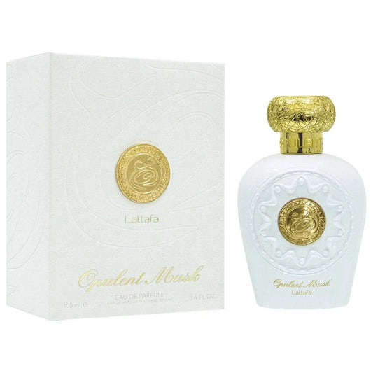 Opulent Musk perfume, Lattafa Opulent Musk, white musk fragrance, long-lasting perfume, soft and floral scent, luxurious Arabian perfume, elegant fragrance for men and women, jasmine and musk perfume, best-selling Lattafa fragrance, sophisticated musk perfume, fresh and clean perfume, sandalwood and amber fragrance, citrus and musk blend, premium oriental scent.
