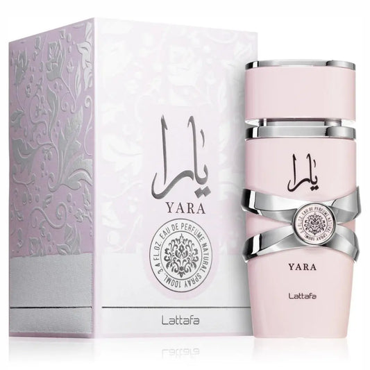 Yara Pink Lattafa, Lattafa perfumes for women, sweet tropical perfume, gourmand fragrance, orchid and mandarin perfume, vanilla and musk perfume, best long-lasting perfumes, luxury Arabic perfumes, feminine and floral fragrance, Lattafa Yara collection.